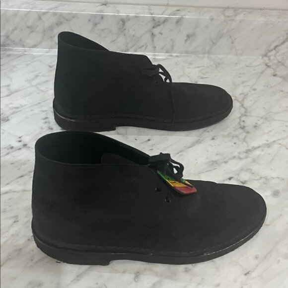 Clark's Original Black Suede Leather Desert Boot Men's Size 7 Preppy - Picture 5 of 11